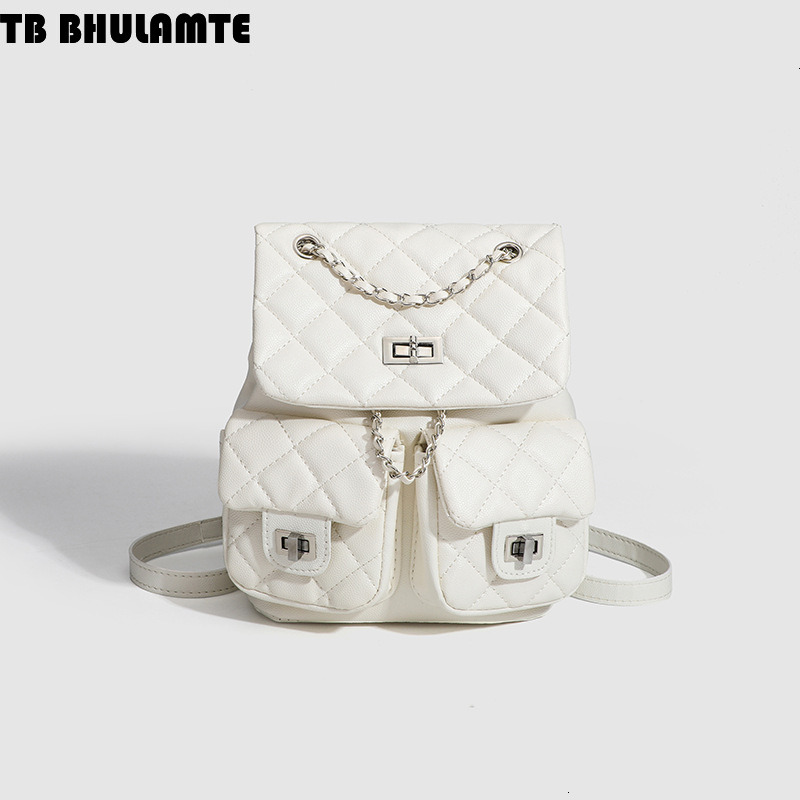 Free Shipping Designer Bag Korean Niche Mini Chain Lightweight Small Luxury Bag Backpack For Women 2025 New Style Student Commuter Double Shoulder Bag