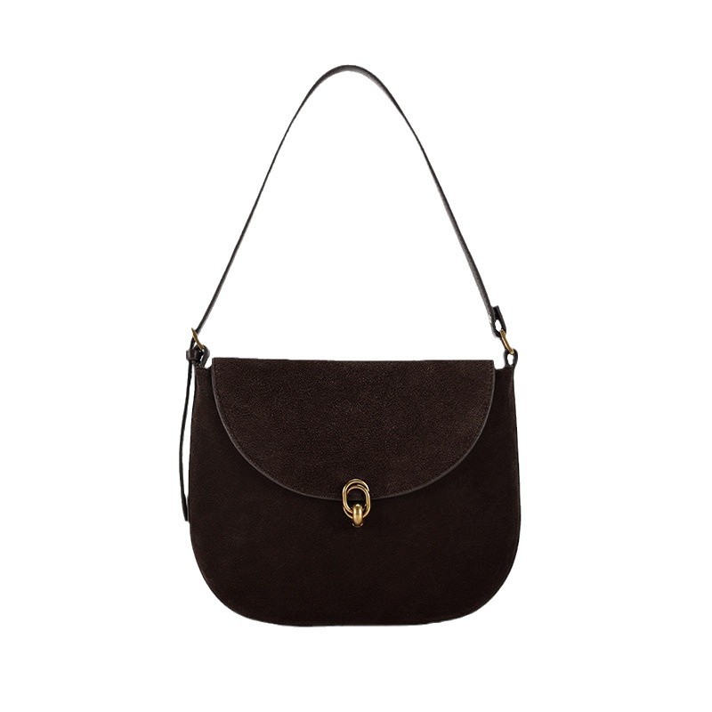 Single Shoulder JOGUJOS New Women's Fashion Leather Large Capacity Armpit Commuter Single Bag Women