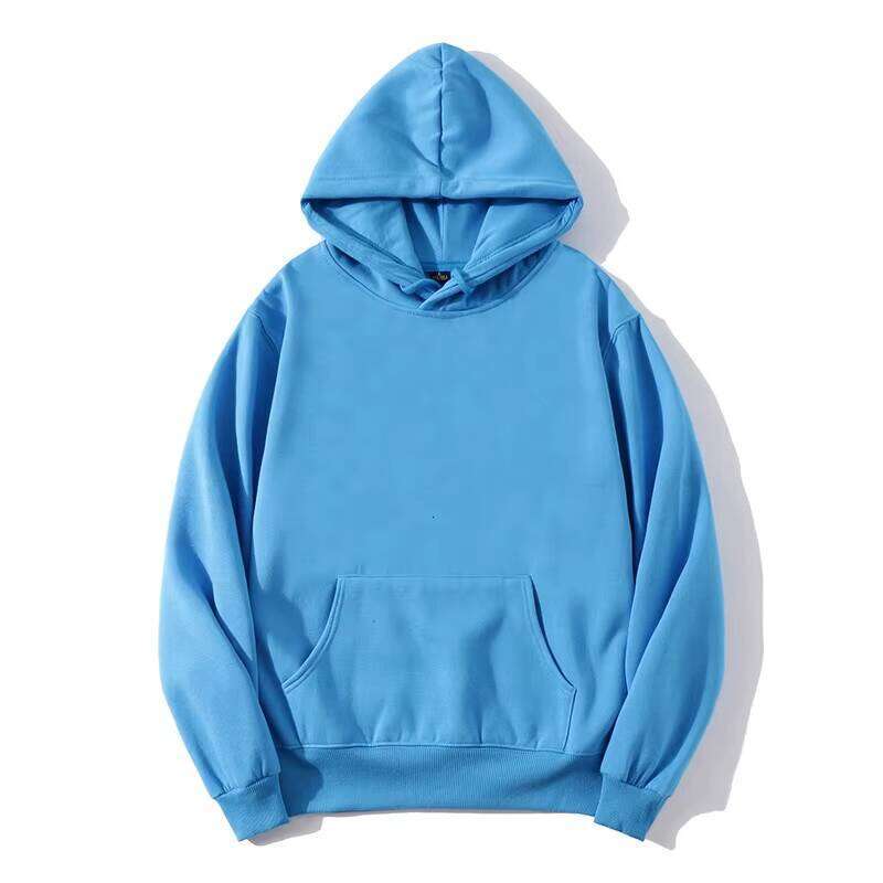 Cheap High-Quality Pure Cotton Solid Color Plus Size Logo Print Hoodie Men's Sweater