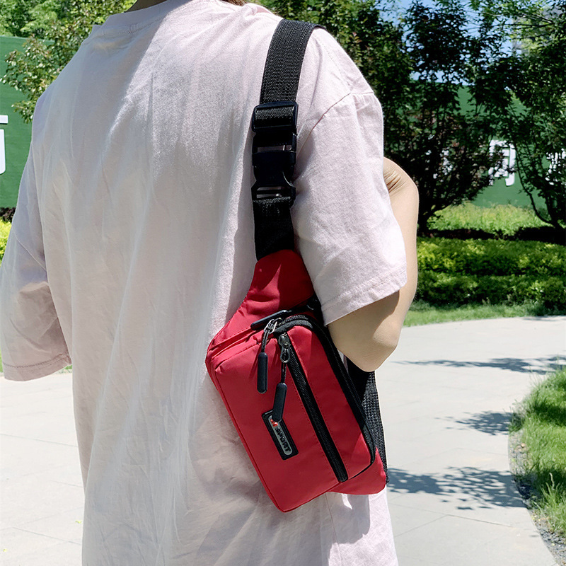 Luxury Bag Cross Border Unisex Waist Bag Free Shipping Outdoor Fitness Cycling Hiking Crossbody Chest Bag Large Designer Bag Capacity Business Cashier