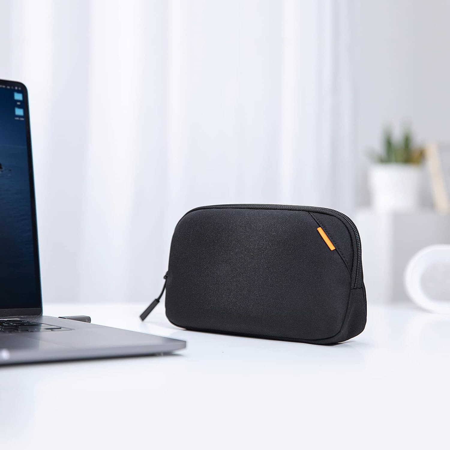 Recycled Portable Storage Pouch Bag Case Accessories Organizer Compatible with MacBook Laptop Charger Mouse Cables and Hard Drive Also for Smart Phone