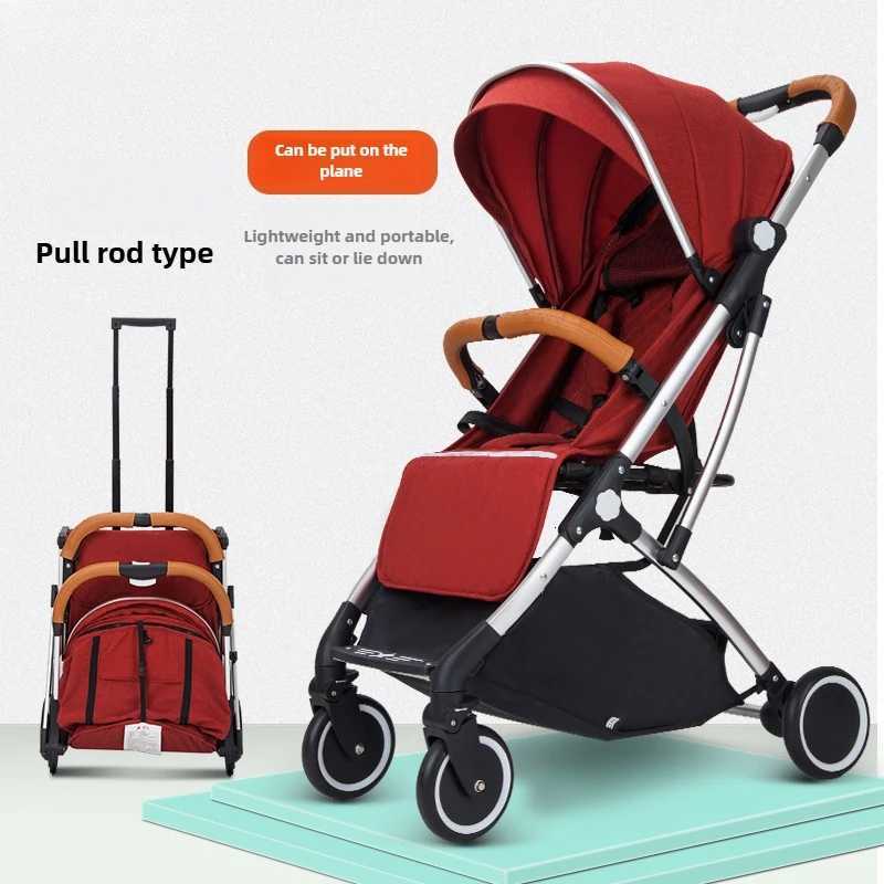 2025 New Baby Stroller Can Sit or Lie Down Ultralight Trolleype Folding Fourwheel Shockabsorbing Childrens Stroller W250910