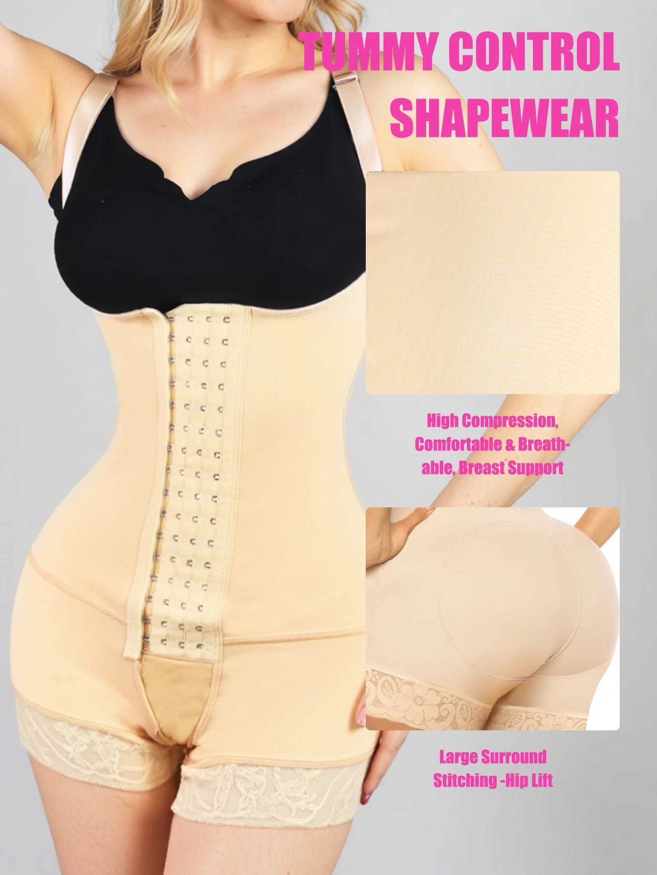 Womens Full Body Shapewear Tummy Control Shaper Girdle with Butt Lift Slimming Bodysuit Corrective Underwear W250910
