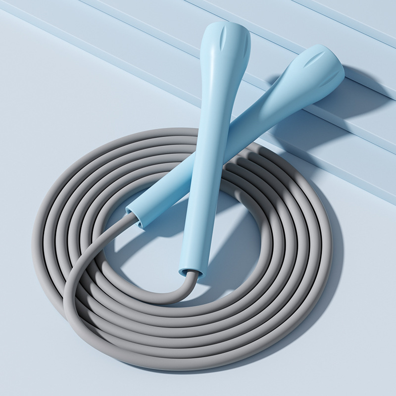 High-Quality Speed Skipping Rope for Fitness Enthusiasts 5.50mm Thickened Silicone Modified Long Rope Non-Slip Handle Safe Materials Environmentally F
