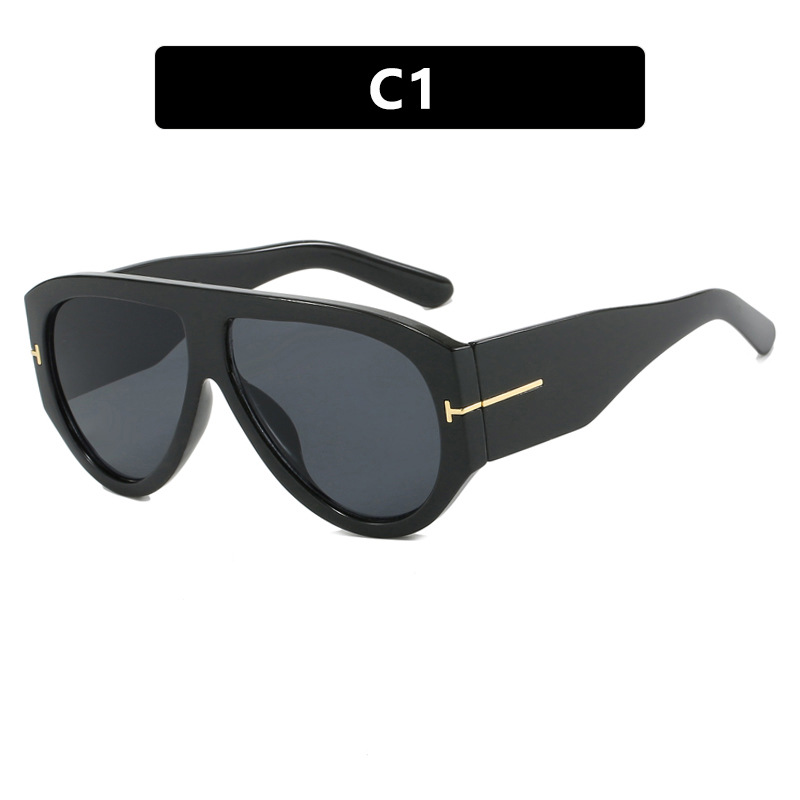 Sunglasses Oversized Round Men 2024 Trendy Vintage Circular Big Frame Shades Fashion UV400 Shield Eyewear For Women