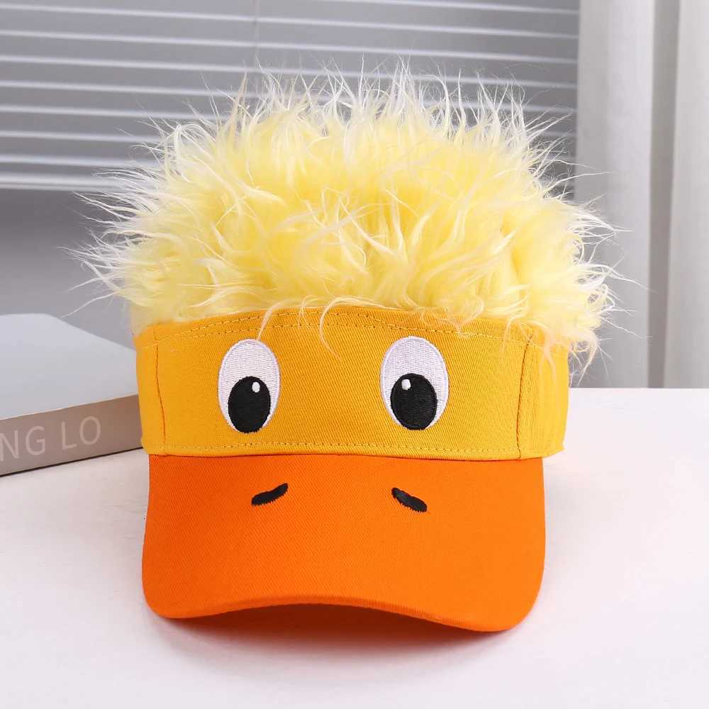 Lightweight Breathable Duckling Decorated Wig C for Outdoor Travel Cosplay Fresh Fashionable Versatile HatXJ250910