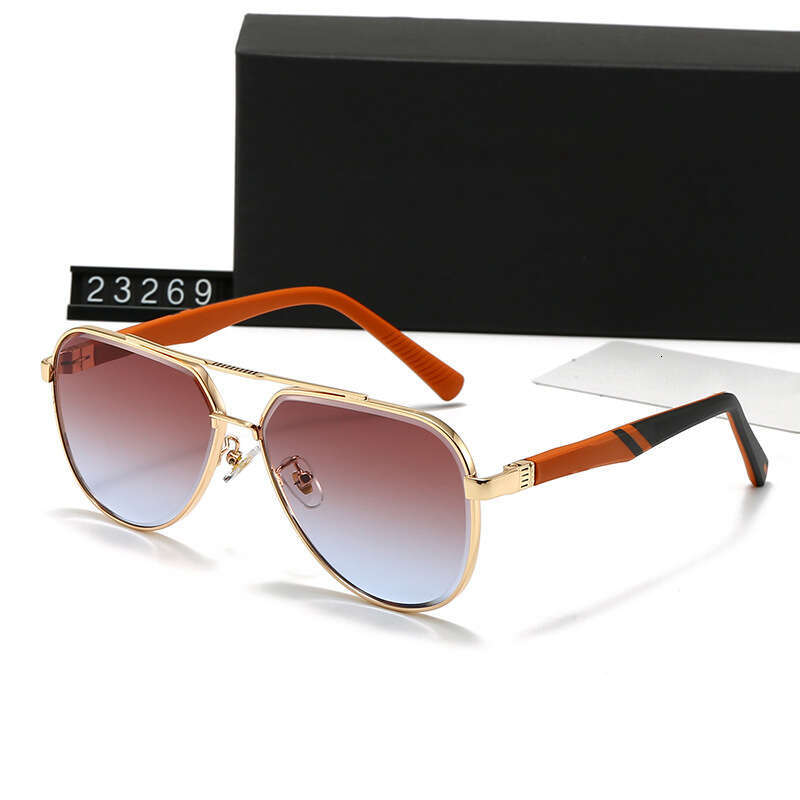 New Unisex Fashion Trendy Casual Glasses Metal Sunglasses 23269
