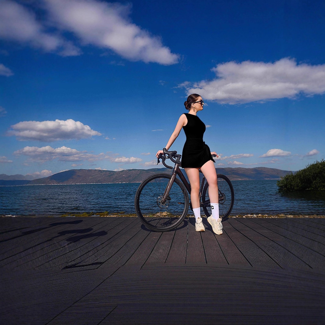 Bl125 Anti-exposure tight sports dress