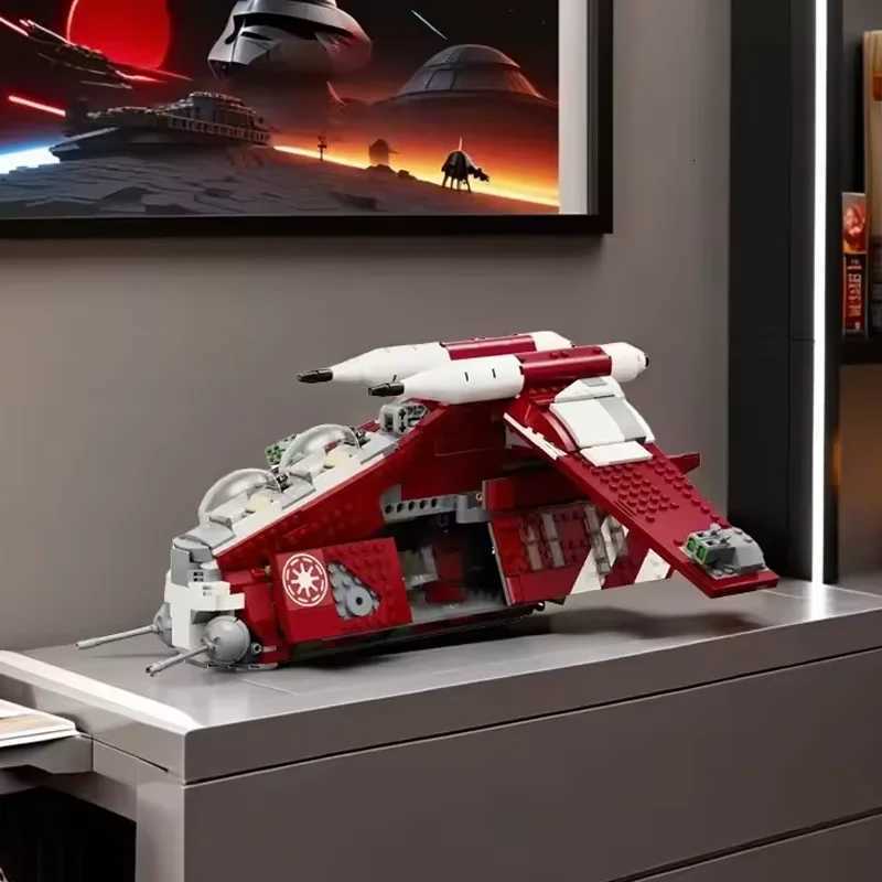 2025 NEW 1083PCS Space War Guard Gunship Building Blocks GunBoat 75354 Coruscant Construction Bricks Toys Gifts For Children Boy Z250910