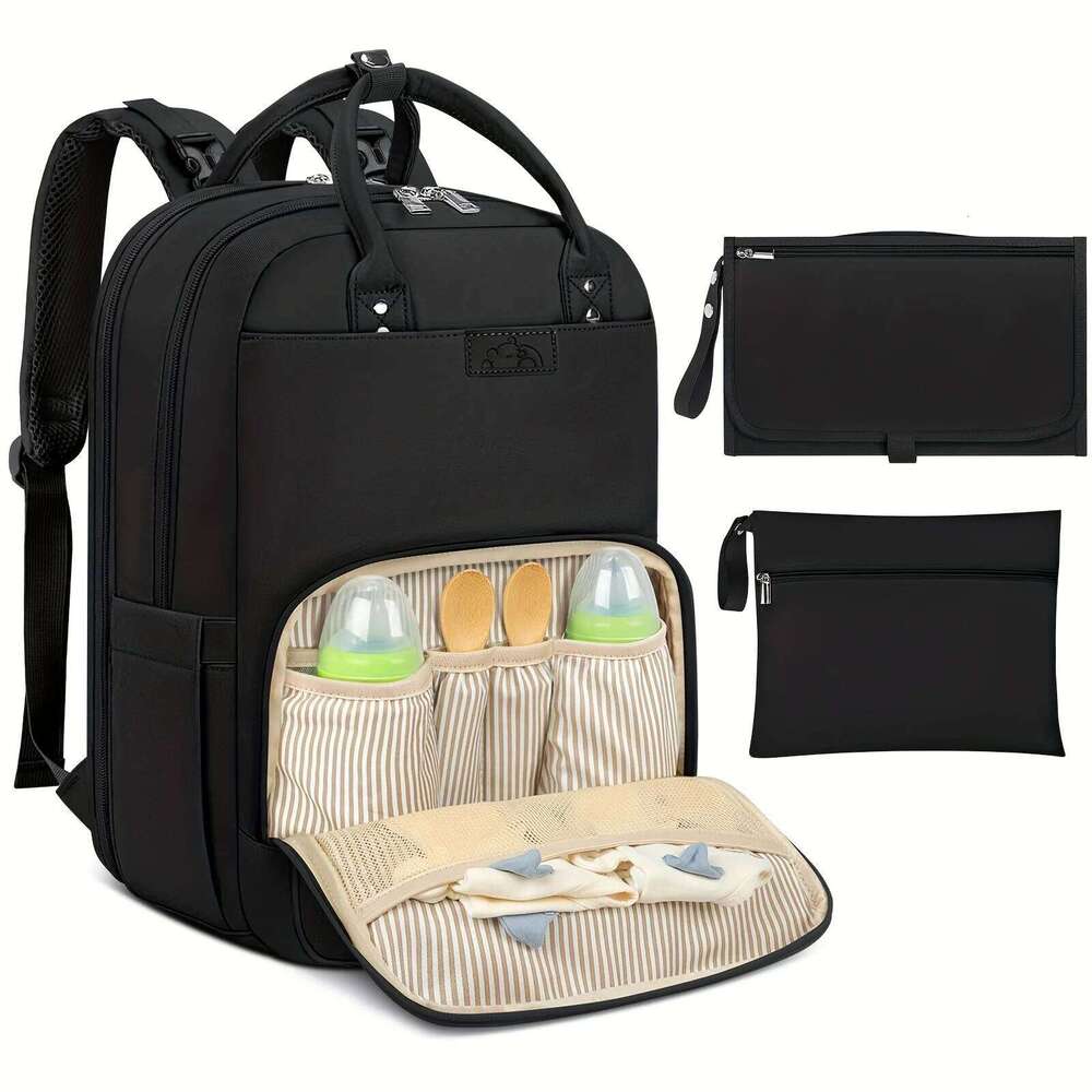 NEWHEY Backpack with Portable Changing Mat Nappy Multifunction Diaper Bags Large Rucksack Bag for Mom