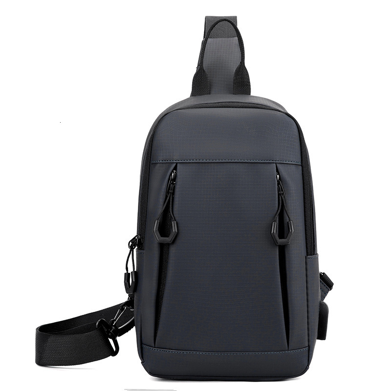 Multifunctional USB Charging Men S Chest Bag New Large Capacity Trendy Free Shipping Designer Bag Shoulder Bag Commuting Simple Luxury Bag Crossbody B