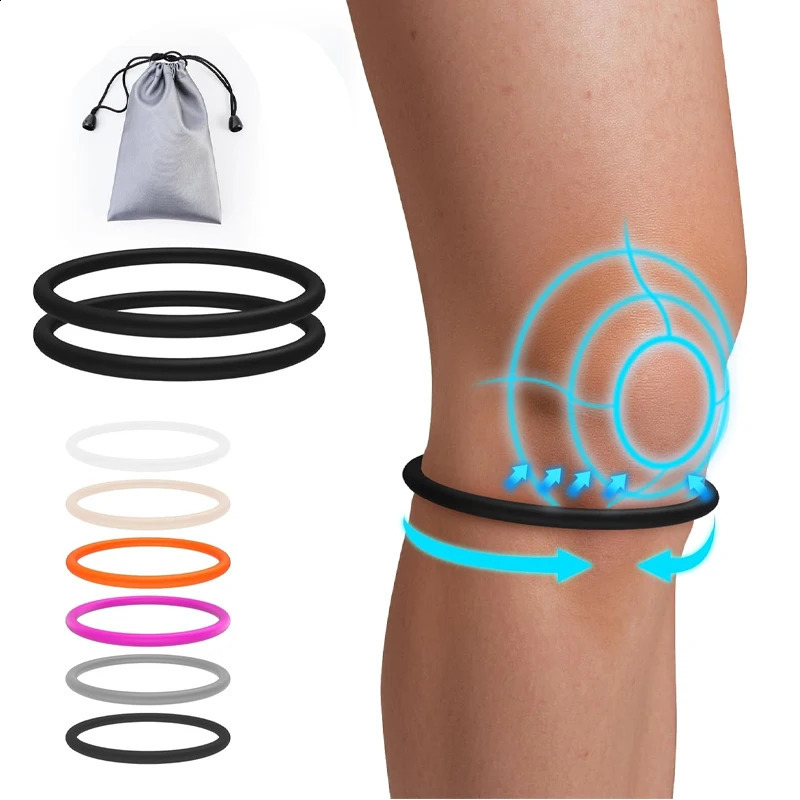 240PCS Knee Support Strap for Pain Relief Silicone Patella Stabilizer Band Tennis Running Brace Jumpers Protector 250909