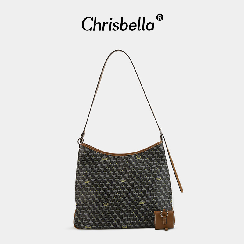 2025Presbyopia women's handbag fashion woven pattern large capacity women's bag high-end cross-border shoulder bag for work commuter bag