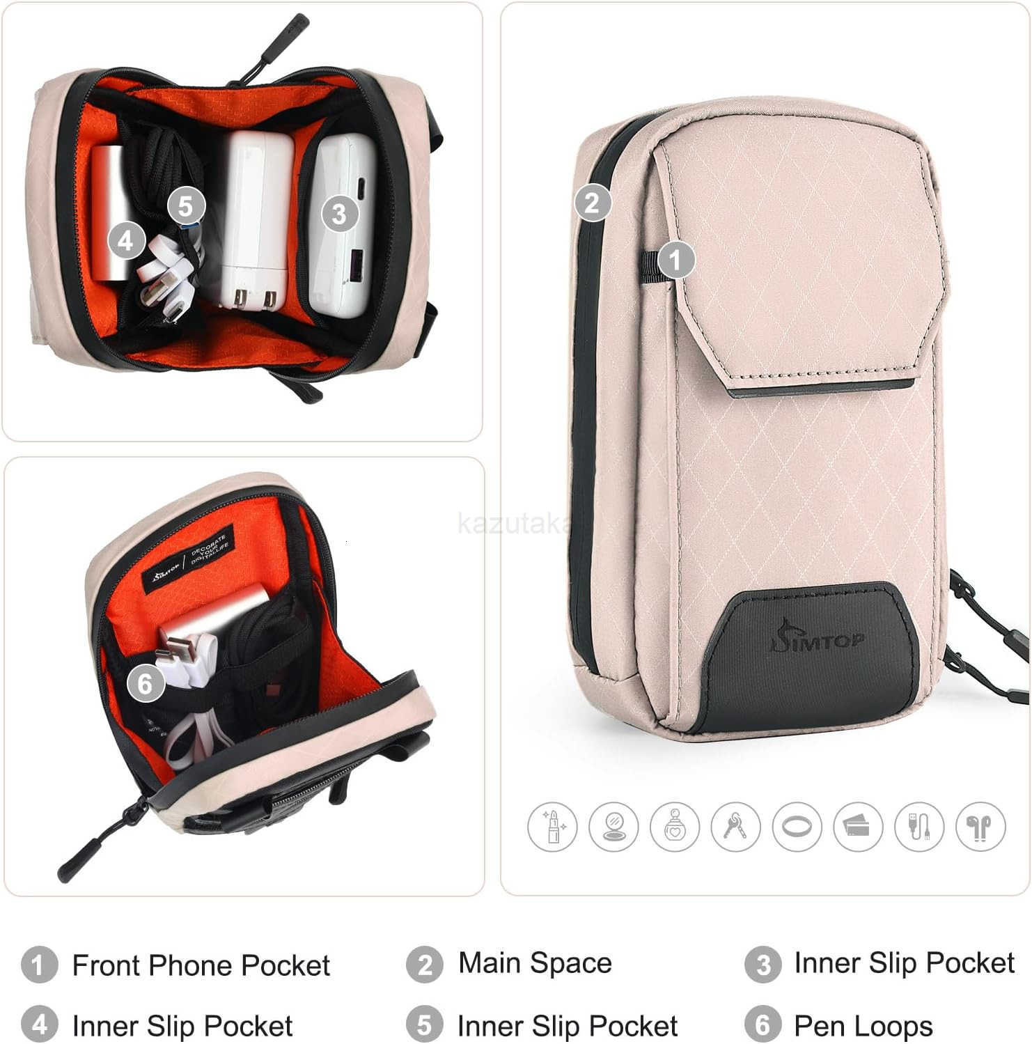 Crossbody Bags for Women with Duraflex Buckle Phone Wallet Purse Nylon Diamond Quilted Waterproof Zipper Adjustable Strap Z250910