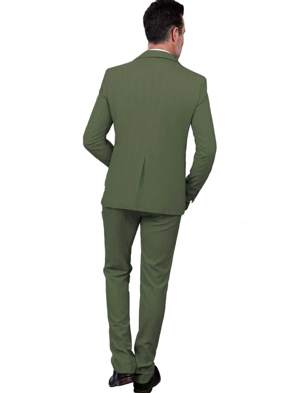 Elegant Mens Suit 3 Pieces Plaid Tuxedos Business Suits Slim Fit Double Breasted for Wedding Business BlazervestPants W250910
