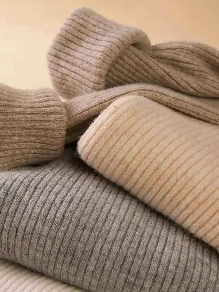 Women Fall Turtleneck Sweater Knitted Pullovers Cashmere Jumpers Soft Sweaters Female Basic Blouse New dongdumaoyi