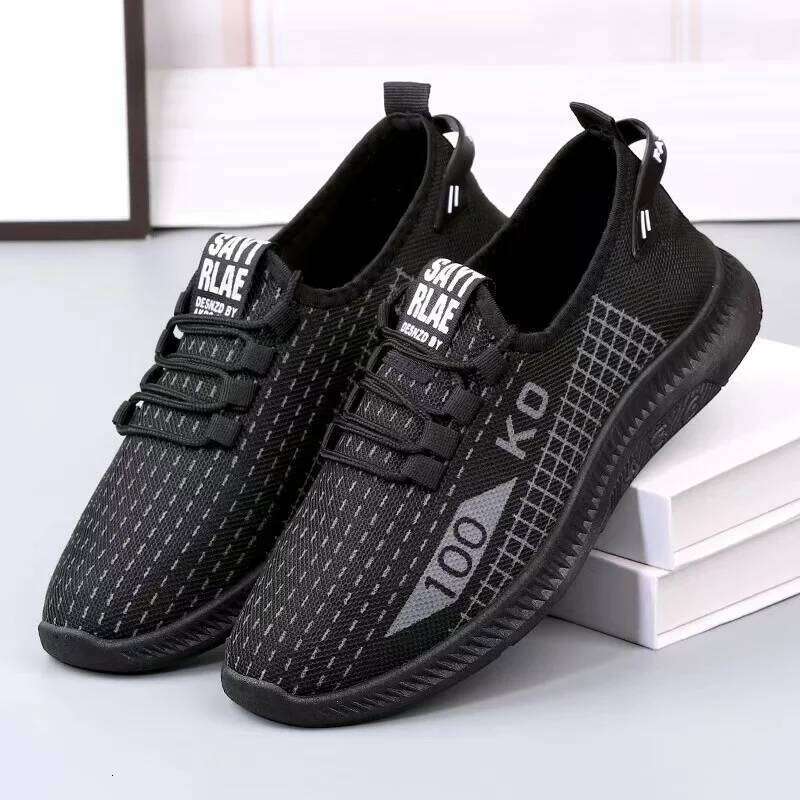 2025 Summer Men's Breathable Mesh Sneakers - Lightweight Casual Sports Shoes for Gym/Walking/Travel