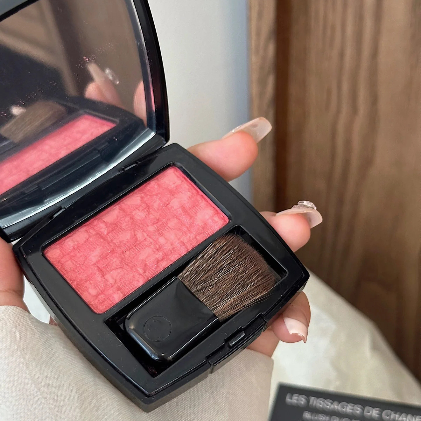 Powder Blusher Twill Soft Cloth Star Color Powder Blusher Plate Weaving High Gloss Pearl Lightbrightening And Lasting Makeup