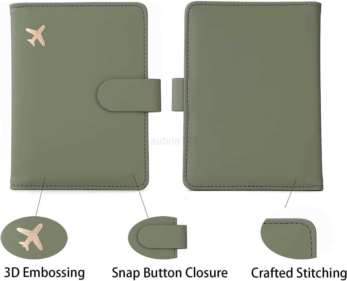 Premium Leather Passport Holder Covers Case Waterproof Rfid Blocking Travel Wallet Passport Holder with Pen Holder Cute Passport Book for WomenMenZ250