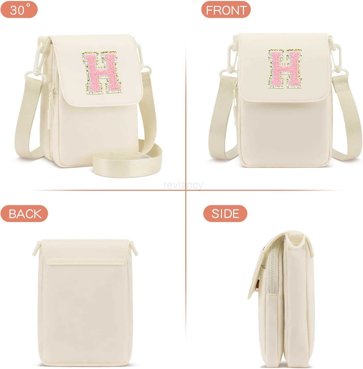 Birthday Gifts for Girls Crossbody Purse Small Initial Cell Phone Purse Triple Compartment Crossbody BagsW250910