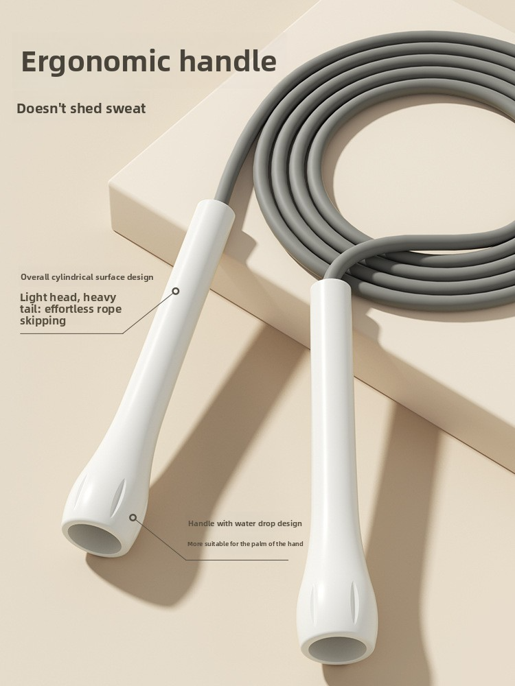 High-Quality Speed Skipping Rope for Fitness Enthusiasts 5.50mm Thickened Silicone Modified Long Rope Non-Slip Handle Safe Materials Environmentally F