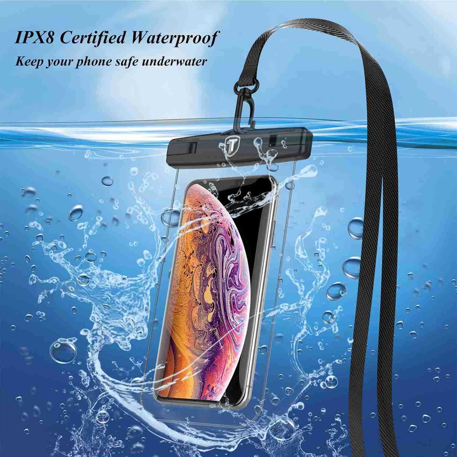 Waterproof Phone Pouch 2 Pack Waterproof Phone Case Cellphone Dry Bag For Note 20 Ultra S25 Ultra S24 S23 S22 S21 S20 S10 A14 A15 A35 A16 5G iPhone 16