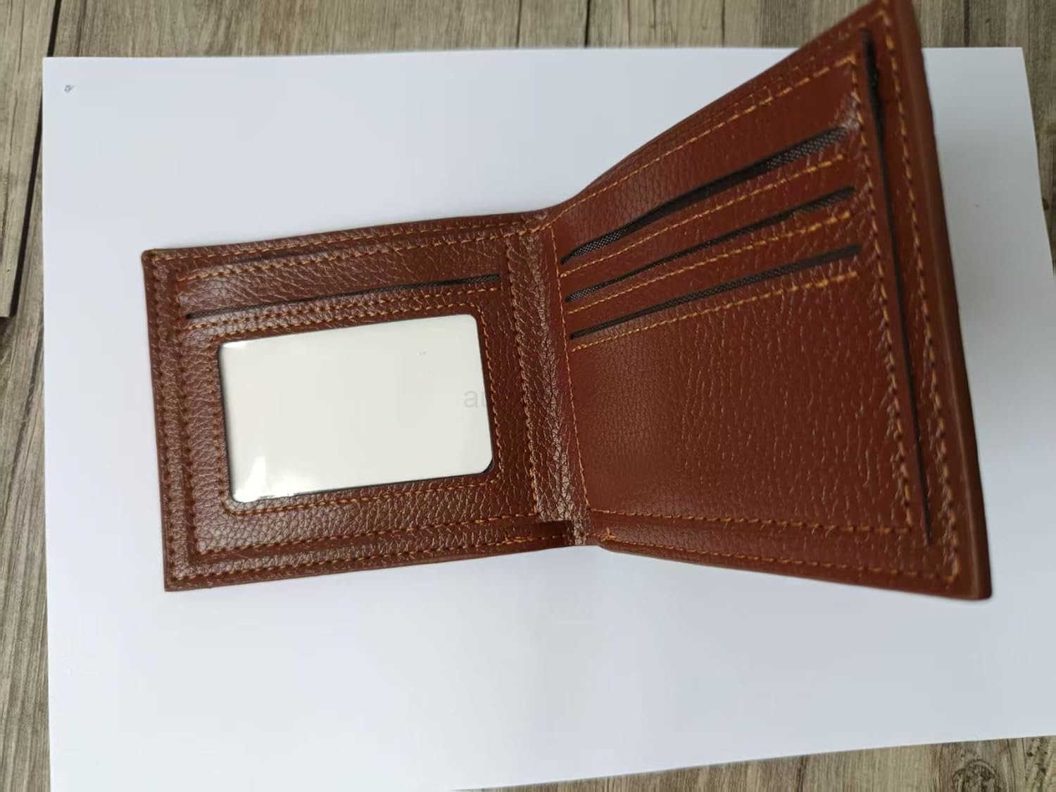 Ultra soft synthetic leather mens wallet easy to carry compact design safe for holding cash cards black brown suitable for personal use and gift givin