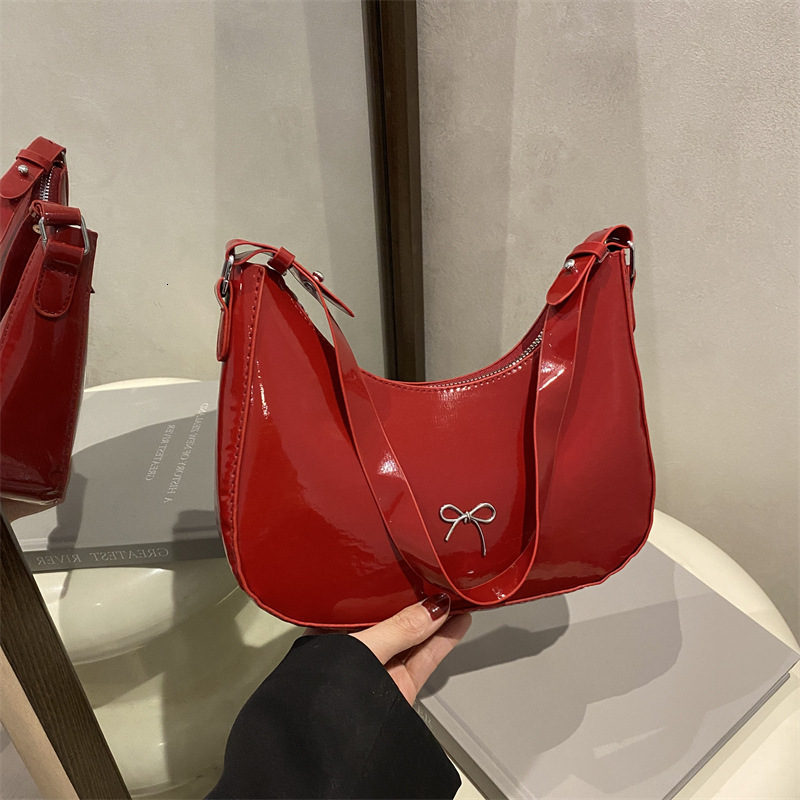 Free Shipping New Designer Bag Solid Color Trendy Textured Underarm Bag Luxury Bag Versatile Fashion Crossbody Bag French Niche Single Shoulder Handba