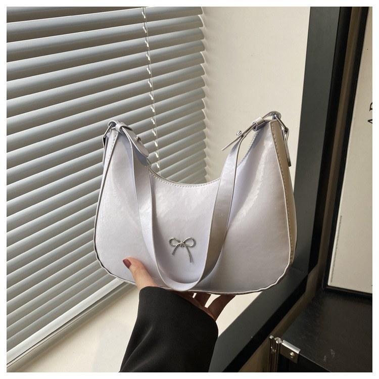 Free Shipping New Designer Bag Solid Color Trendy Textured Underarm Bag Luxury Bag Versatile Fashion Crossbody Bag French Niche Single Shoulder Handba