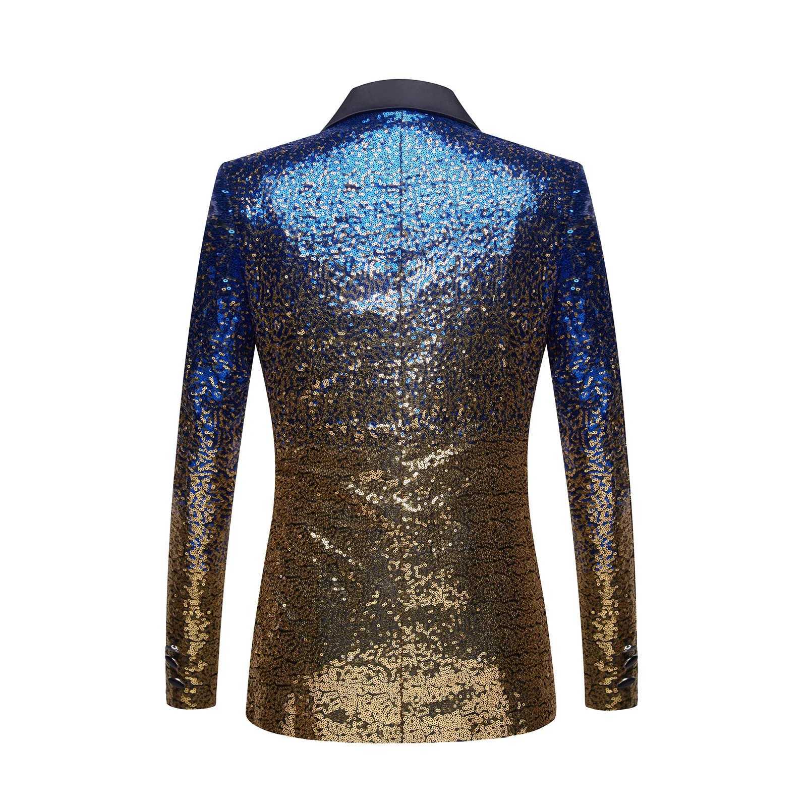 Sequins Luxury Man Suit Stage Elegant Party Dresses Nightclub Host High End Mens Clothing Wedding Jackets and American Blazers W250910