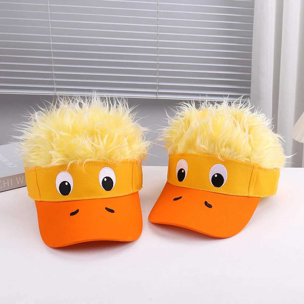 Lightweight Breathable Duckling Decorated Wig C for Outdoor Travel Cosplay Fresh Fashionable Versatile HatXJ250910