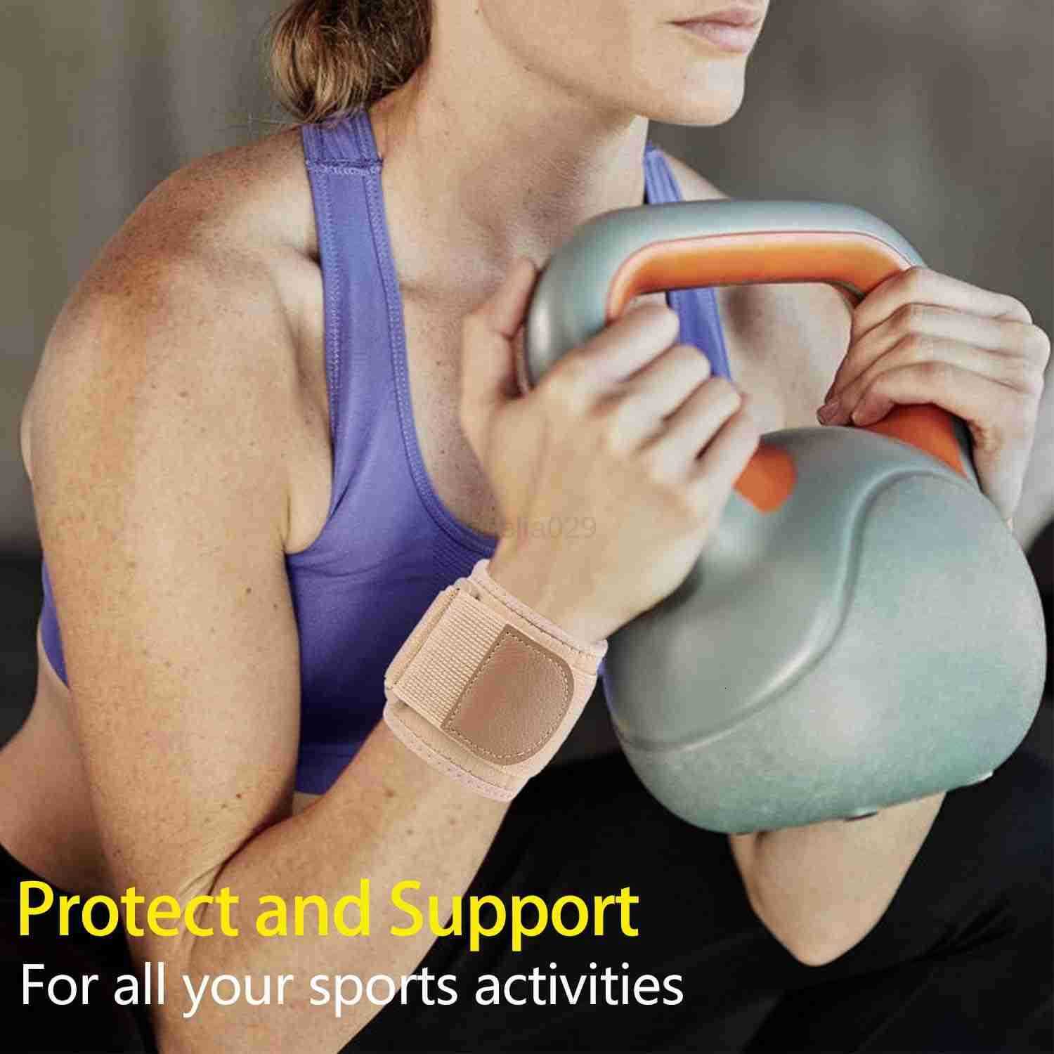 2 Pack Wrist Wraps for Sports Protection and Pain Relief Adjustable Wrist Support Strap for Tendonitis Working Out WeightliftingStrength TrainingKettl
