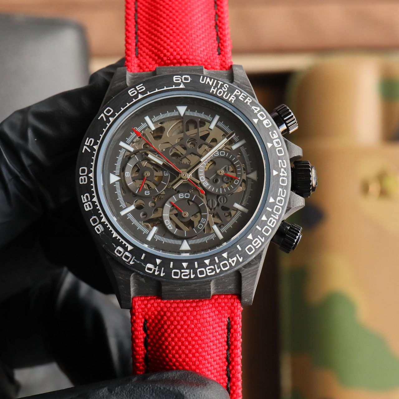 men watch automatic mechanical movement mens watch diw carbon watch sports watches with box 40mm carbon fiber watch diw factory luxury wristwatches montre luminous