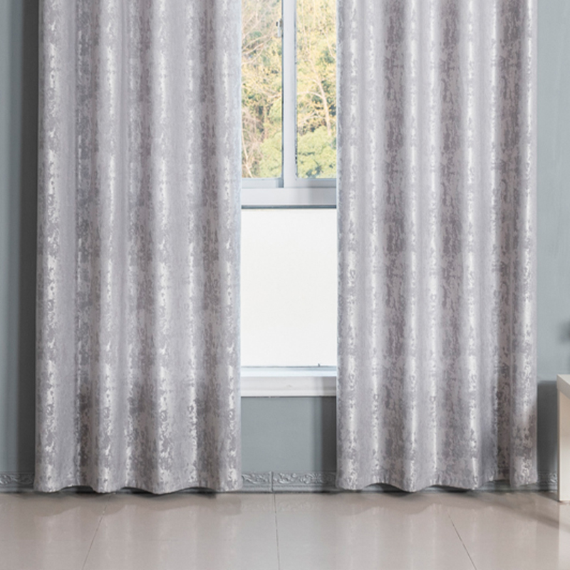 Modern Perforated Blackout Curtain for Bedrooms & Living Rooms - Bay Window Style