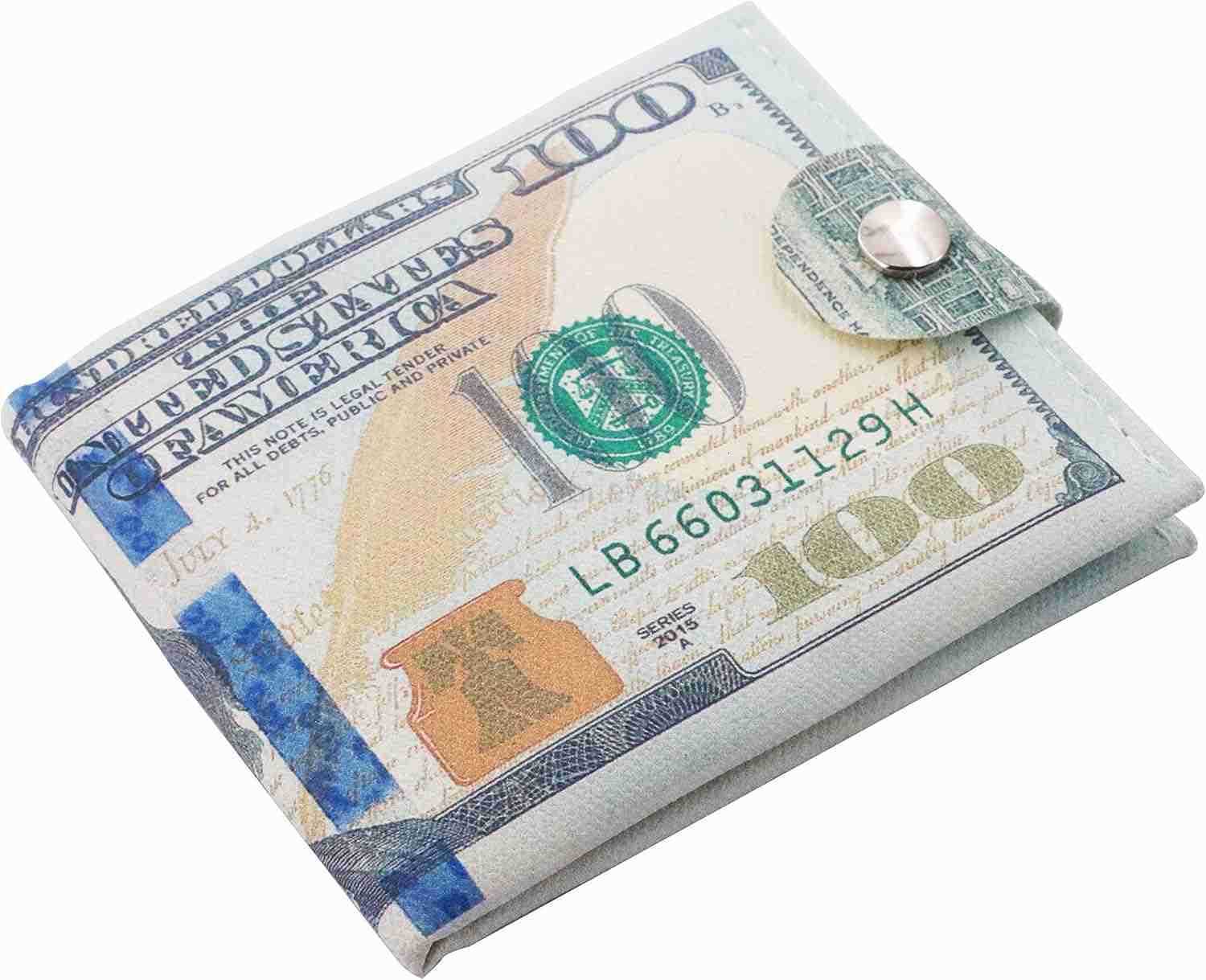 Slim Wallet for Men US Dollar Bill Wallet CARD Photo Holder Bifold Zipper DesignZ250910