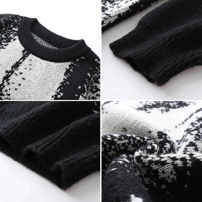 Designer Clothing 2025 Una Reta Men's New Autumn Winter Hip Hop Gradient Printing Men Streetwear Pullover Tops Haruku Couple Sweater