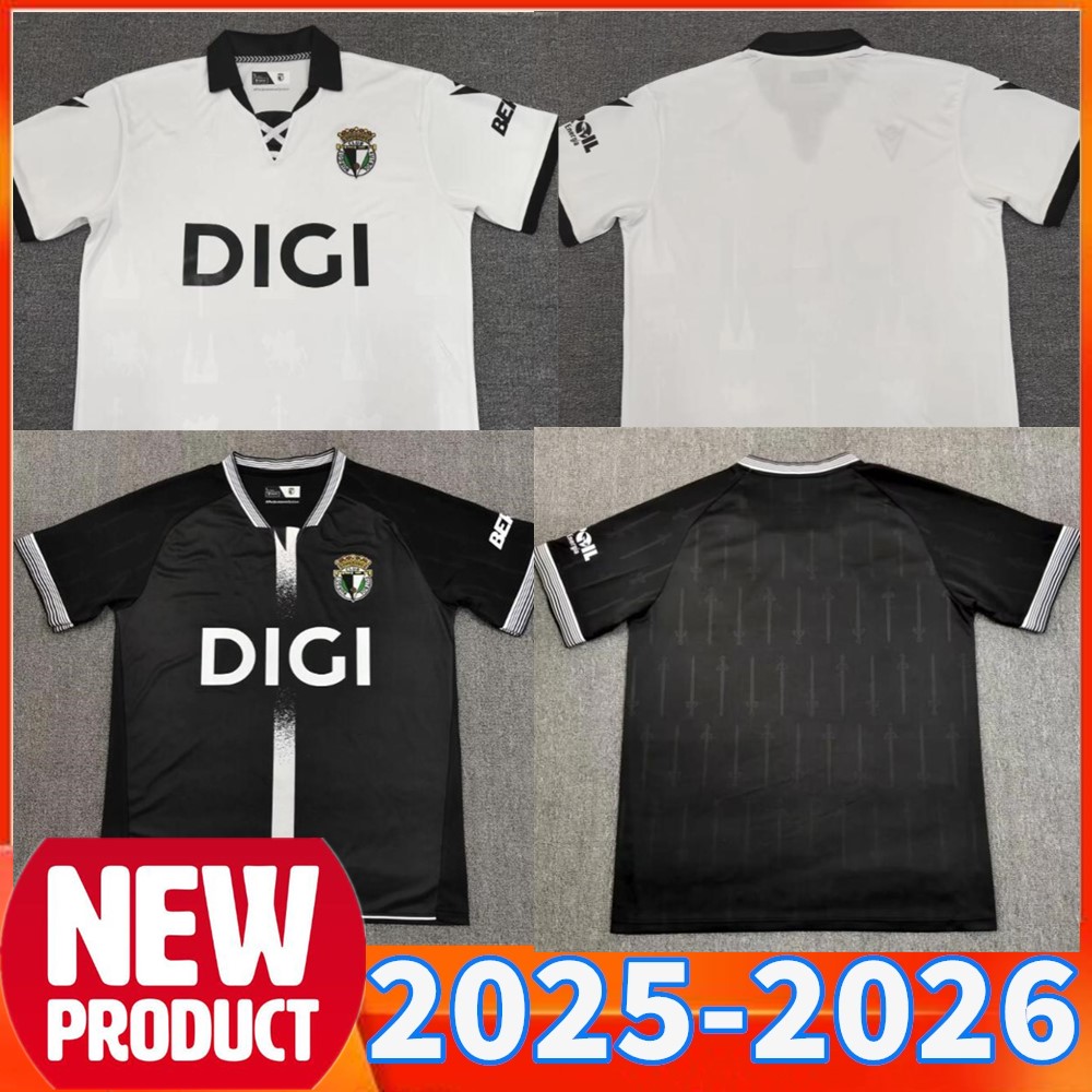 25 26 BURGOS CF Soccer Jerseys Home Away CAMISETA BERMEJO MUMO LOCAL VISITANTE CURRO EDU ESPIAU MORANTE DANI OJEDA NAVARRO ATIENZA CAMISETA 2025 2026 Football shirts