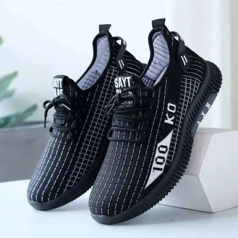 Outdoor Men's Shoes Soft Soled Casual Shoes for Men Fall Winter Mesh Breathable Mens Sneakers Male Running Shoes Tenis Masculino