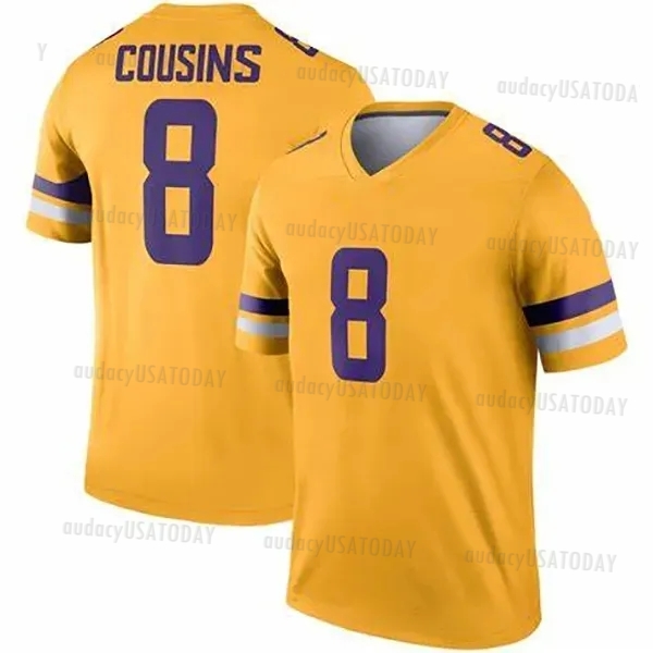 Personalized Custom Football Jersey Justin Jefferson Aaron Jones TJ Hockenson McCarthy Addison Harrison Darnold Moss