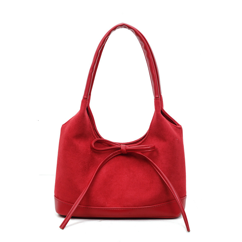 Free shipping designer Korean Version Niche Underarm Bag for Women New Simple Matte Tote Bag with Unique Bowknot Shoulder Bag Handbag