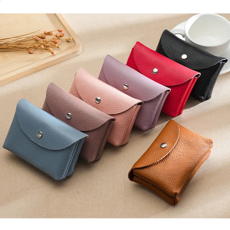 Fashion Leather Coin Purse Custom Name Woman Man Business Zipper Card Wallet Engrave Initials Card Holder Wedding Gift250906