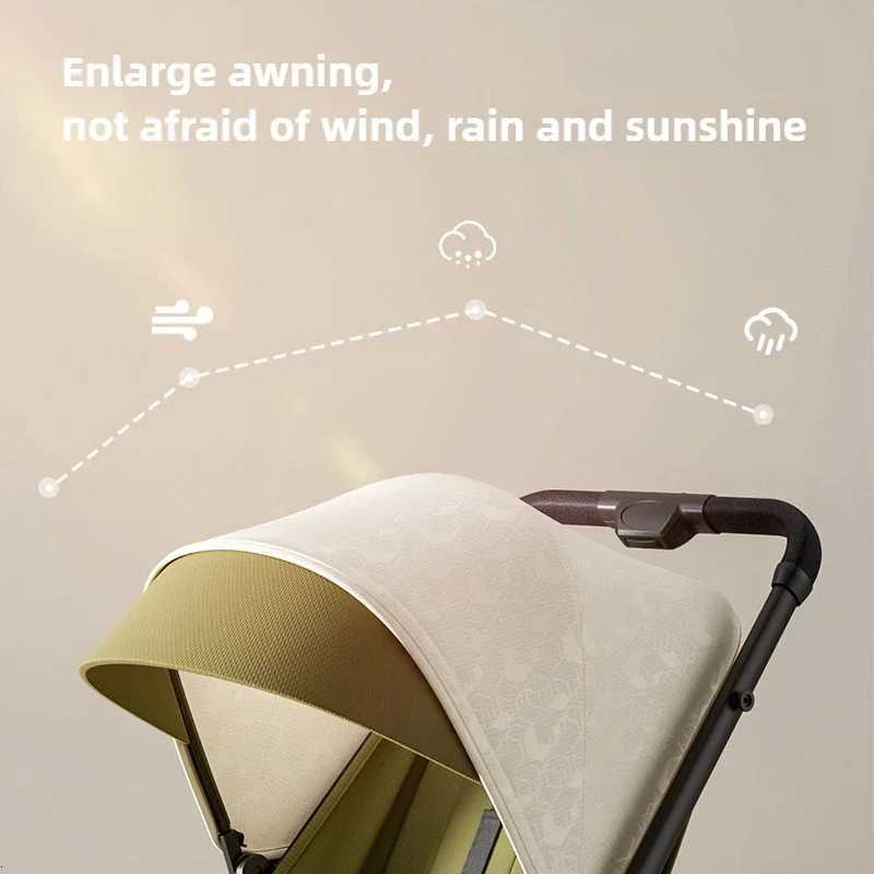 Lightweight baby strollerFoldable baby strollerHighview baby stroller that can sit or lie downShockabsorbing W250910