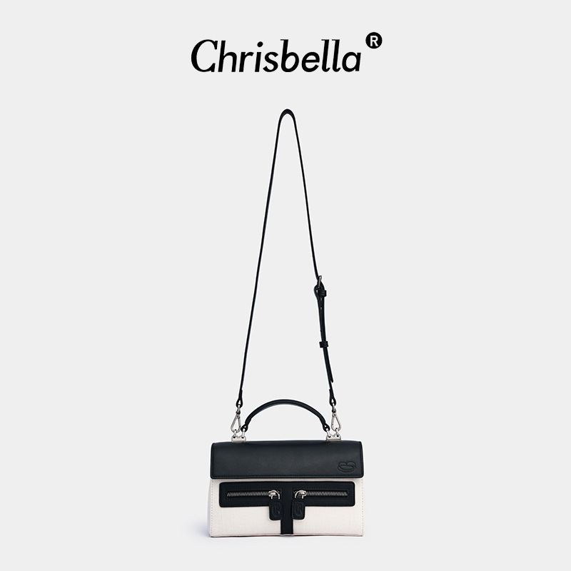 Cowhide with Canvas Pebble Cowhide Fashion Women's Leather One-Shoulder Crossbody Handbag