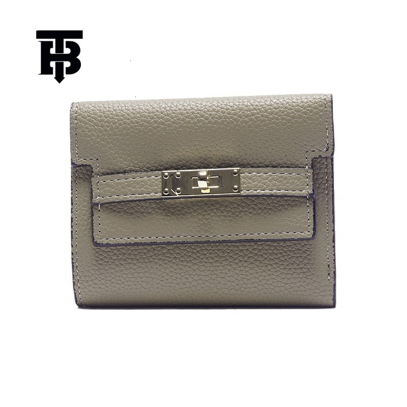TB BHULAMTE Designer Women's Wallet Ins Premium Folding Card Bag Short Handbag Zero Money Bag Mini Business Card Holder