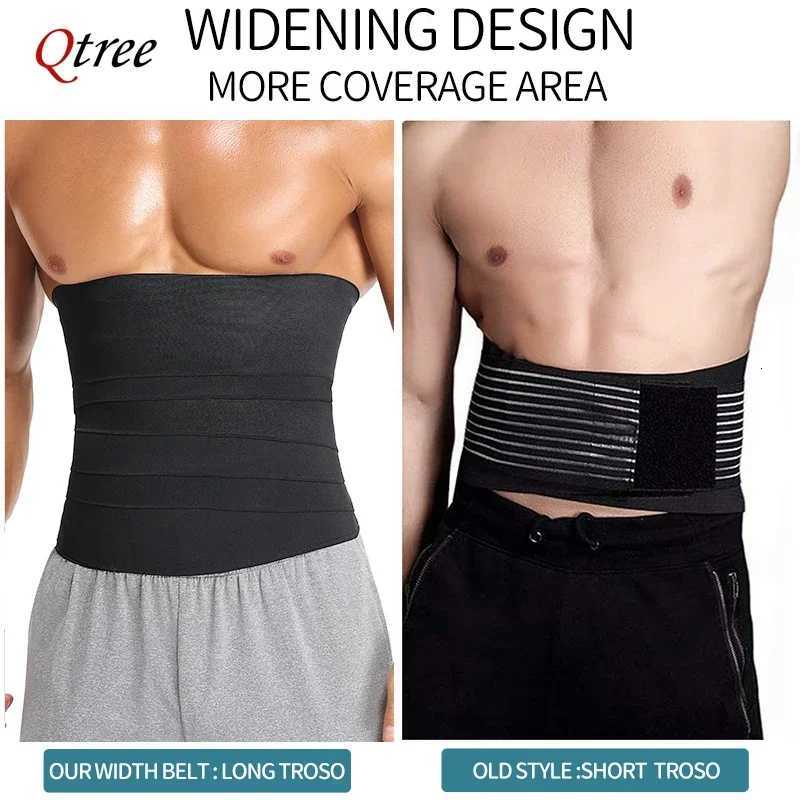 Men Body Shaper Snatch Me Up Bandage Wrap Waist Corset Trimmer Belt Compression Bands Weight Loss Slimming Shapewear W250910