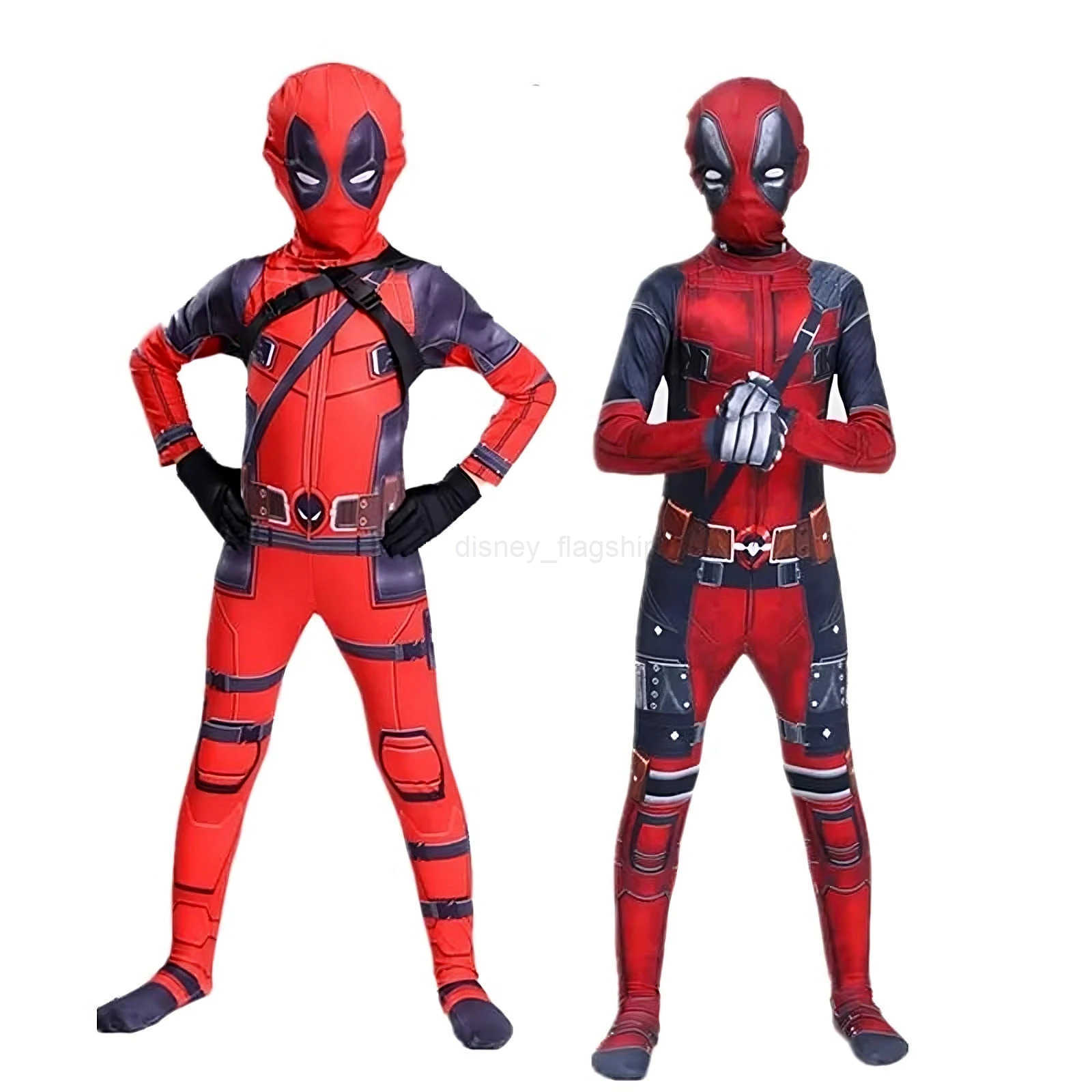 Disney Deadpool Costume Kids Superhero Child Cosplay Costumes Jumpsuit Children Deadpool Costume Accessories Man Halloween BodysuitXJ250910