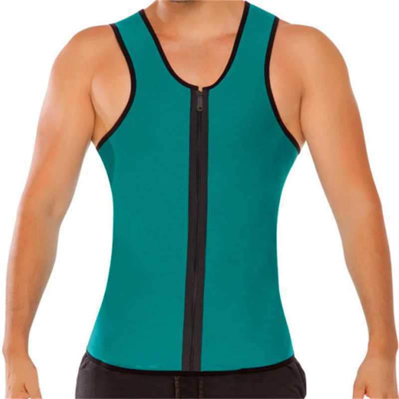 Men Slimming Vest Sauna Sweat Body Shaper Workout Weight Loss Tank Tops Abdomen Control Waist Fat Burning Shapewear W250910