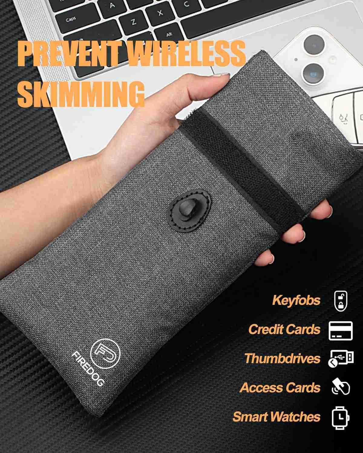 Faraday Pouch for Car Keys and Smartphone Key Signal Blocking Bag Cell Phone Keyless Entry Fob Signal Blocking Bag Z250910