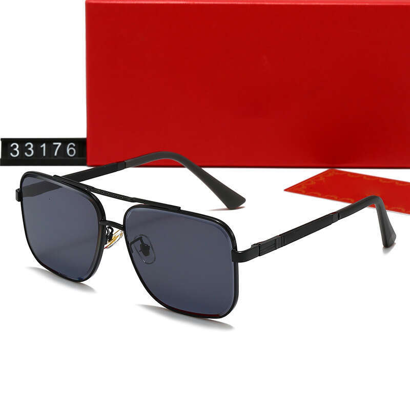 New Men's and Women's Fashion Square Frame Glasses Driving Travel Sunglasses 33176