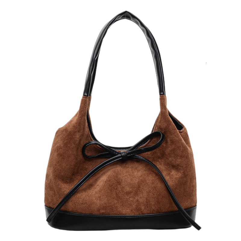 Free shipping designer Korean Version Niche Underarm Bag for Women New Simple Matte Tote Bag with Unique Bowknot Shoulder Bag Handbag